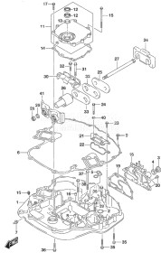 Outboard DF 300AP drawing Engine Holder