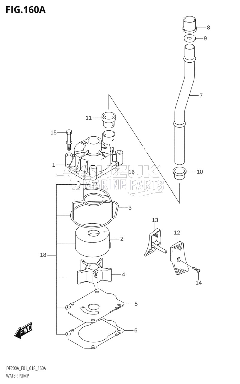 WATER PUMP (DF200AT:E01)