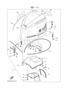 F350AETU drawing FAIRING-UPPER