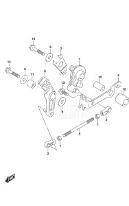 DF 9.9A drawing Throttle Control Non-Remote Control