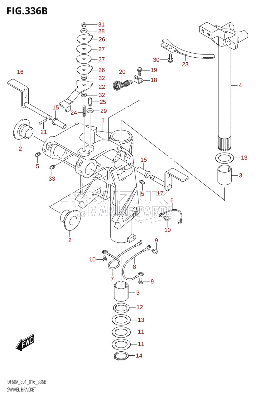 SWIVEL BRACKET (DF40AQH:E01)