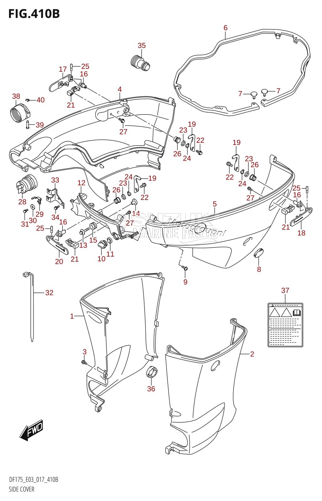 SIDE COVER (DF150Z:E03)