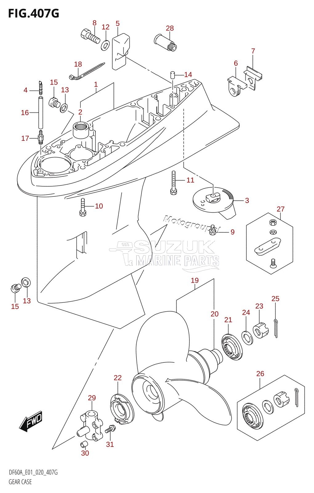 GEAR CASE (DF50AVTH:E01)