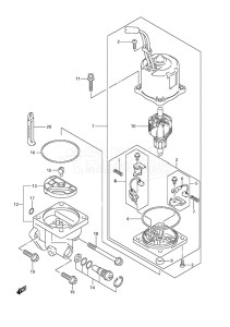 Outboard DF 200 drawing PTT Motor (Type: L)