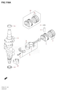 04004F-110001 (2011) 40hp E34-Italy (DF40AST) DF40A drawing CRANKSHAFT