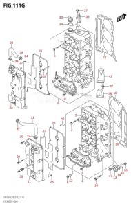 DF250T From 25004F-510001 (E03)  2015 drawing CYLINDER HEAD (DF250ST:E03)