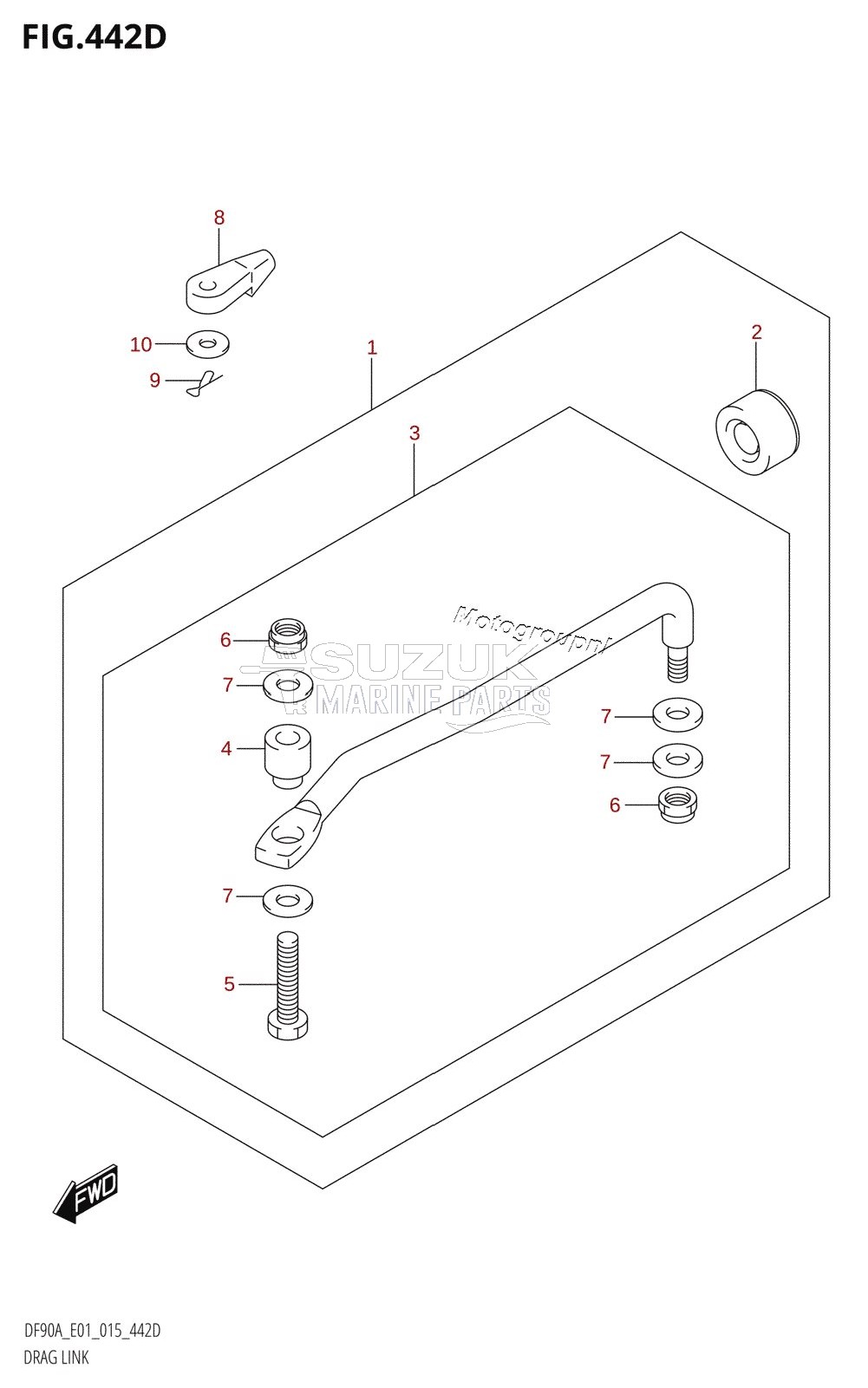 DRAG LINK (DF70ATH:E40)