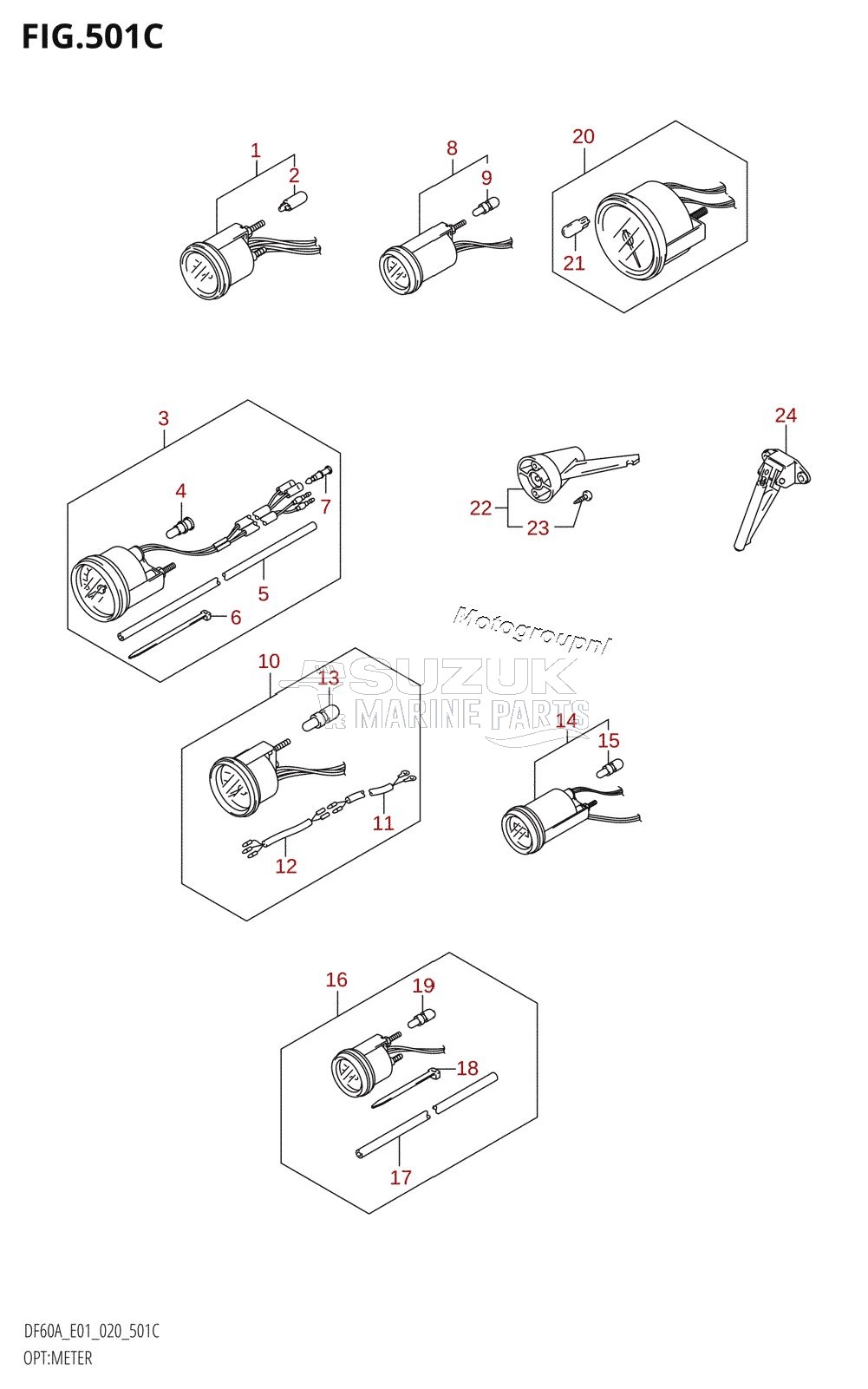 OPT:METER (DF60AQH,DF60ATH,DF50AVTH,DF60AVTH)