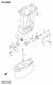 DF40A From 04003F-410001 (E01)  2014 drawing DRIVE SHAFT HOUSING (DF60ATH:E40)