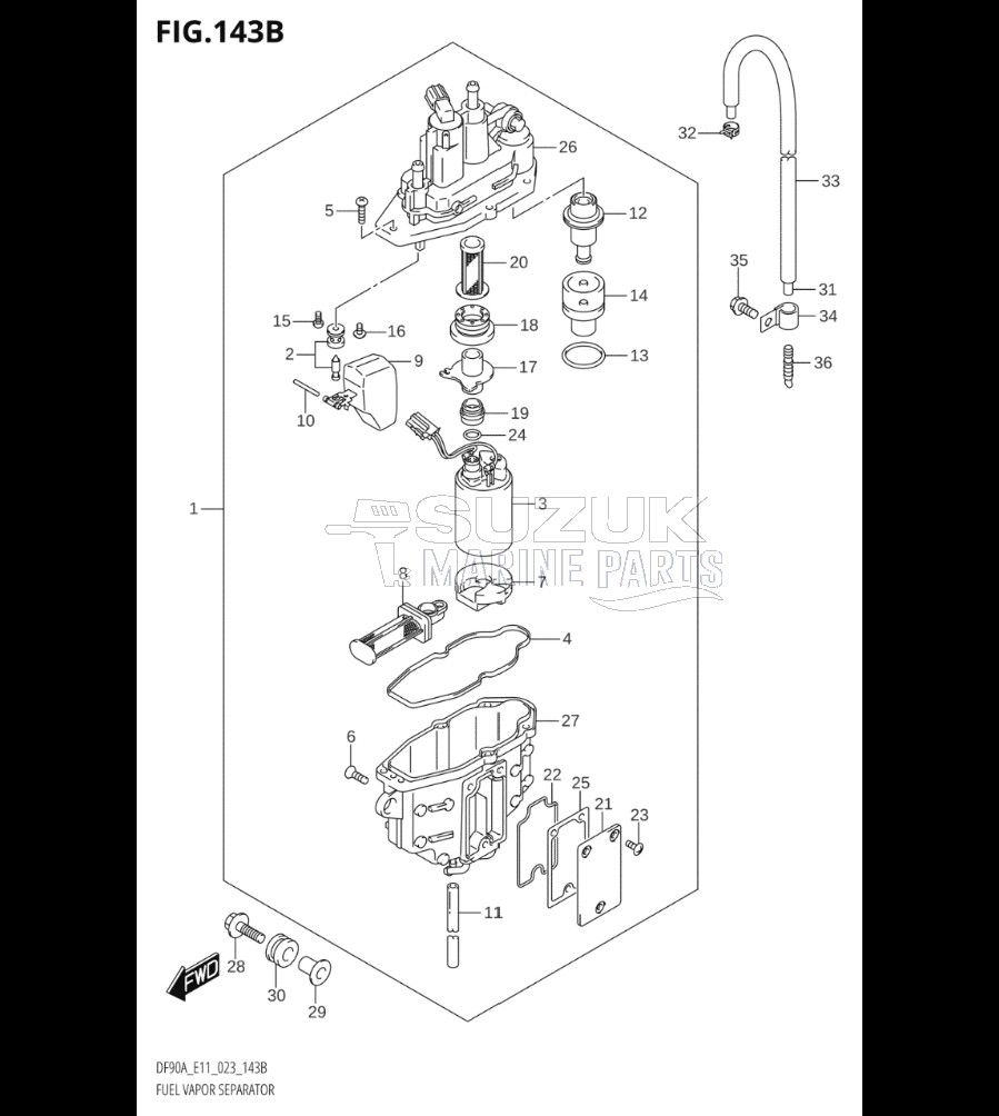 FUEL VAPOR SEPARATOR (E40)