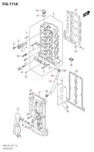 DF90A From 09003F-040001 (E01 E40)  2020 drawing CYLINDER HEAD (DF70A,DF70ATH,DF80A,DF90A,DF90ATH)