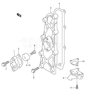 DF30 From 03001F-030001 ()  2000 drawing EXHAUST COVER