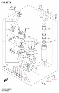 DF225Z From 22503Z-040001 (E01 E03 E40)  2020 drawing TRIM CYLINDER (X-TRANSOM,XX-TRANSOM)