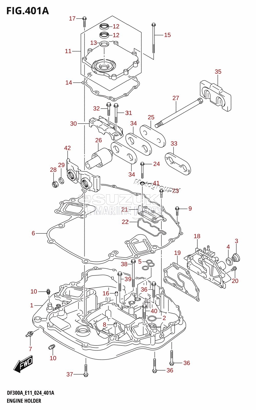 ENGINE HOLDER (DF300A,DF250A)