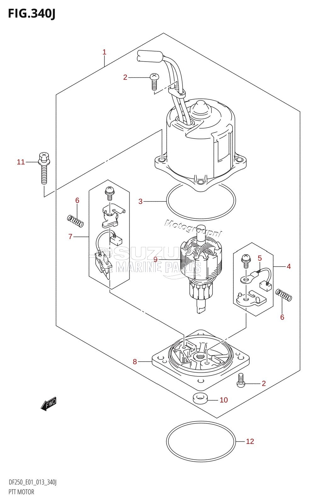 PTT MOTOR (DF250T:E01:(X-TRANSOM,XX-TRANSOM))