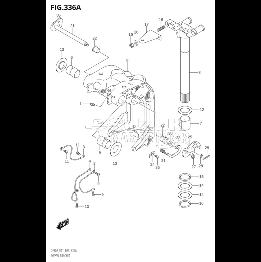 SWIVEL BRACKET (SEE NOTE)