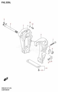 DF40A From 04004F-710001 (E34-Italy)  2017 drawing CLAMP BRACKET (DF60ATH:E01)