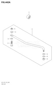 01503F-210001 (2012) 15hp P01-Gen. Export 1 (DF15  DF15R) DF15 drawing DRAG LINK (DF15R:P01)