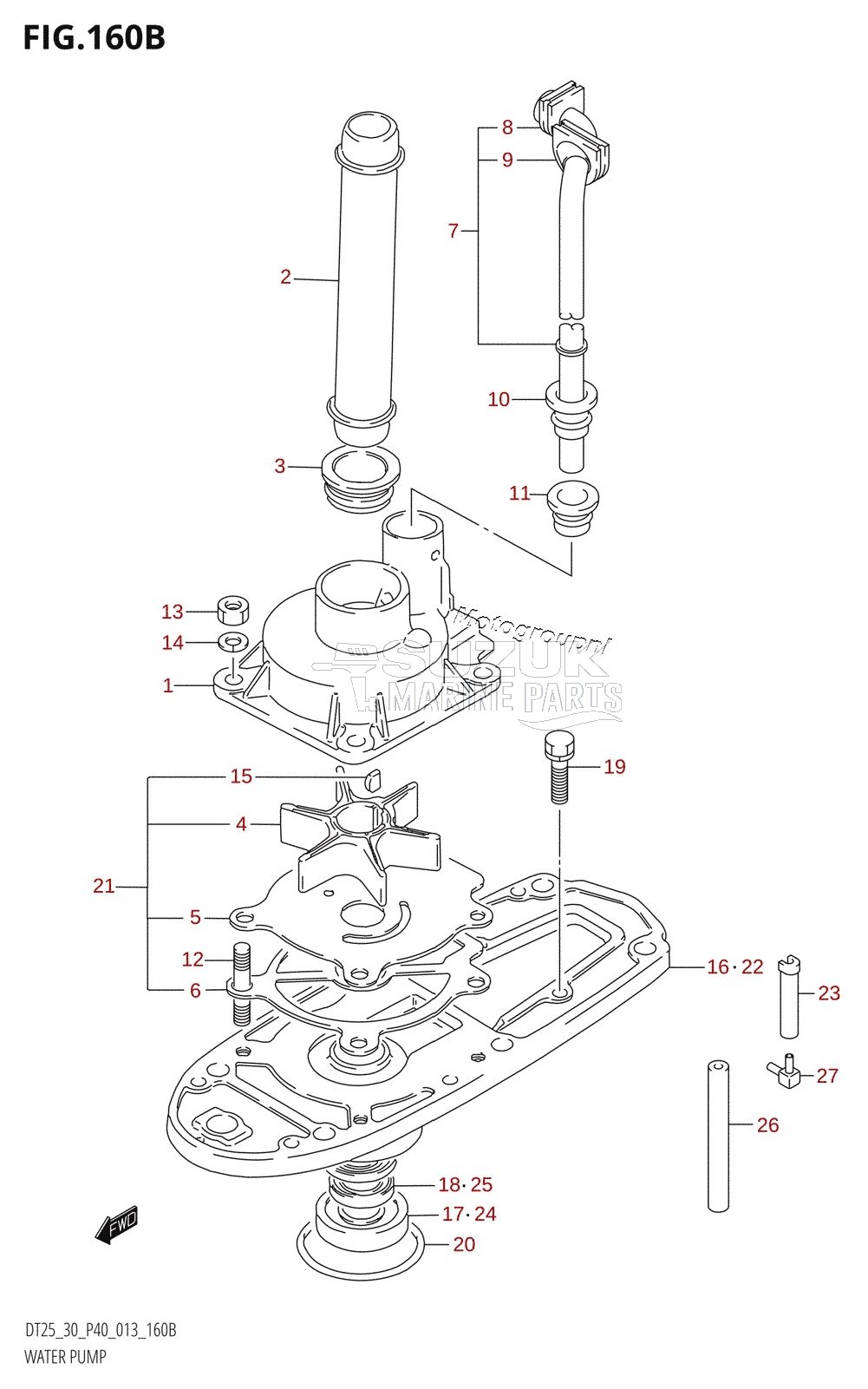 WATER PUMP (DT30:P40)