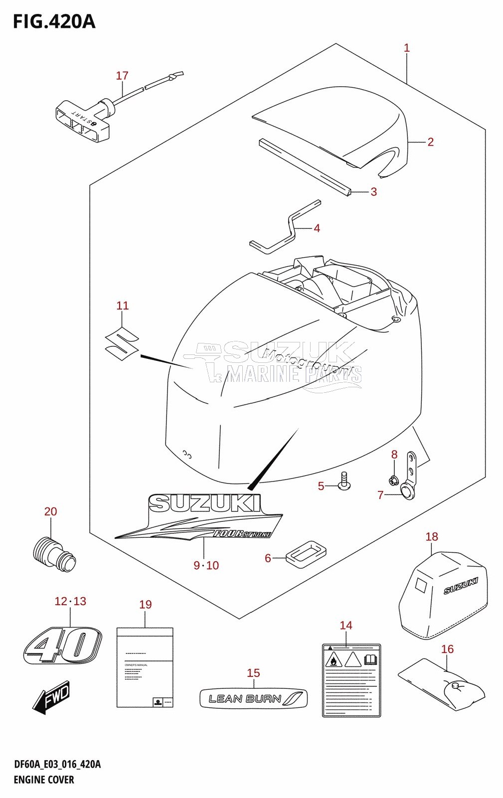 ENGINE COVER (DF40A:E03)