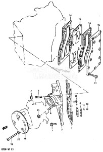 DT30 From 03001-408067 till 411086 ()  1985 drawing INLET CASE - EXHAUST COVER