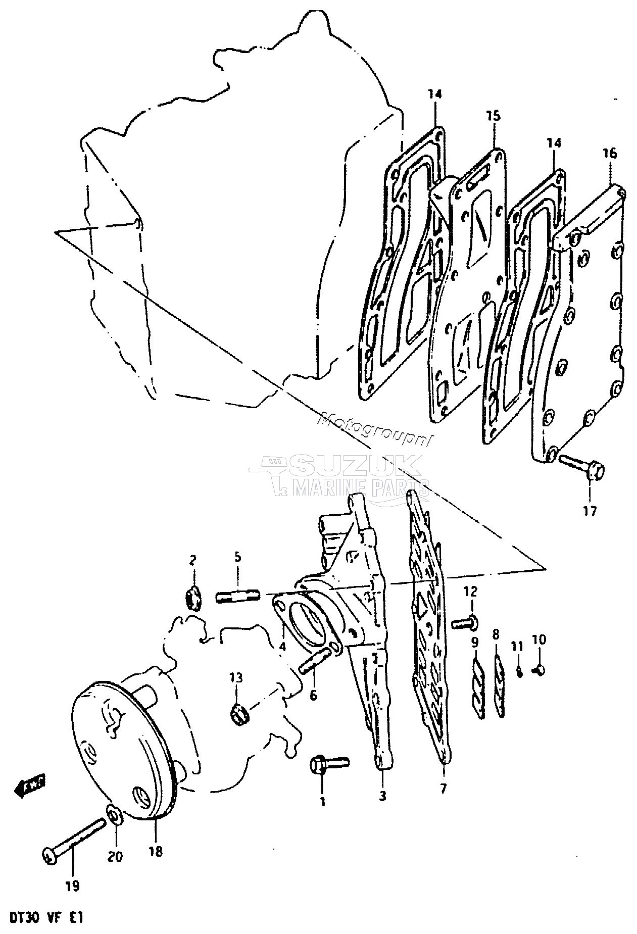 INLET CASE - EXHAUST COVER