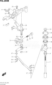 25003Z-910001 (2019) 250hp E03 E40-USA - Costa Rica (DF250ST  DF250Z) DF250Z drawing CLUTCH SHAFT (DF225T,DF225Z,DF250T,DF250Z)