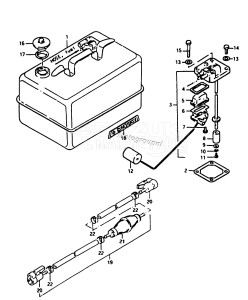 DT5 From d-10001 ()  1983 drawing FUEL TANK (OLD TYPE)