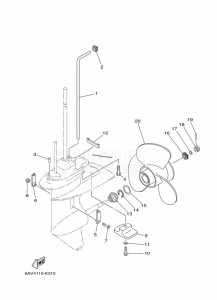 FT8GMH drawing PROPELLER-HOUSING-AND-TRANSMISSION-2