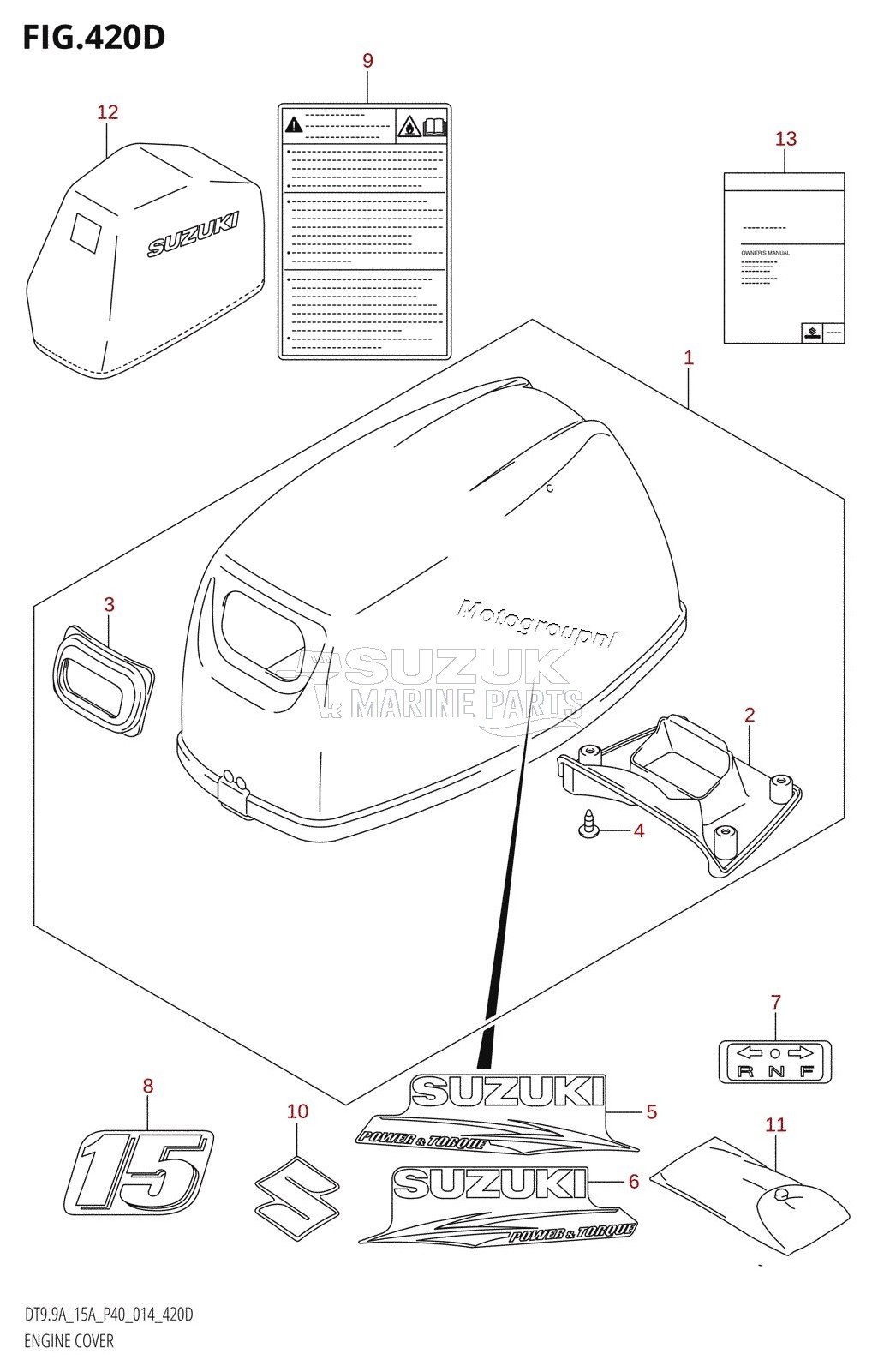 ENGINE COVER (DT15A:P40)