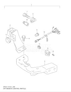 01501F-751001- (1997) 15hp - (DF15(A,AR)S V) DF15(A,A)S V drawing OPT:REMOTE CONTROL PARTS (*)