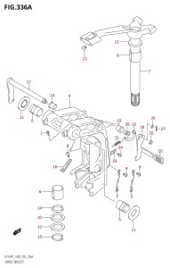 DF140 From 14001F-421001 (E03)  2004 drawing SWIVEL BRACKET