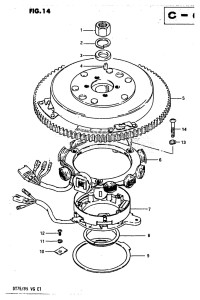 DT75 From 070501-60614 ()  1986 drawing MAGNETO