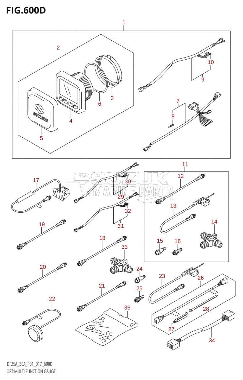 OPT:MULTI FUNCTION GAUGE (DF30AT:P01)