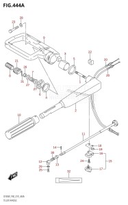 DT40 From 04005-910001 ()  2019 drawing TILLER HANDLE (DT40W)