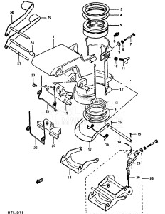 DT8 From 0801-001001 ()  1986 drawing SWIVEL BRACKET