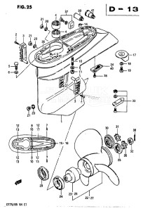 DT85 From 8501-614766 ()  1986 drawing GEAR CASE