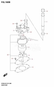 DF350A From 35001F-910001 (E01)  2019 drawing WATER PUMP (E40)