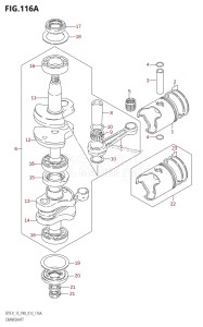 DT9.9 From 00996-310001 (P40)  2013 drawing CRANKSHAFT