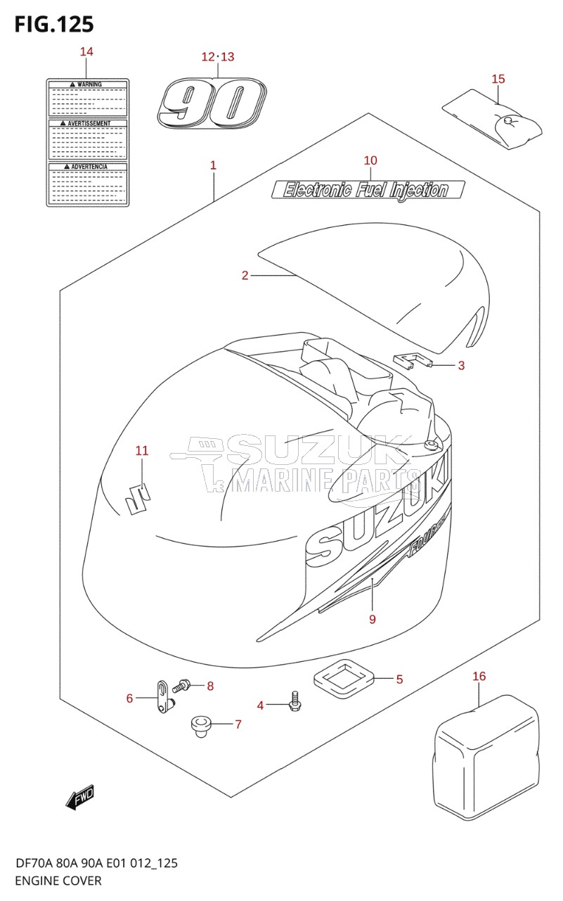 ENGINE COVER (DF90ATH E40)