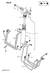 DT75 From 070501-60614 ()  1986 drawing TILT CYLINDER