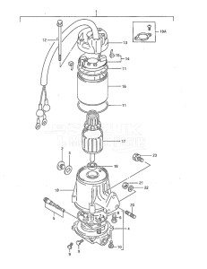 Outboard DT 40 drawing Power Unit (DT40TC 1990 to 1993)