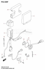 DF50A From 05004F-910001 (E01)  2019 drawing PTT SWITCH /​ ENGINE CONTROL UNIT (DF60A:E40,DF60ATH:E40)