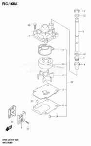 DF80A From 08002F-910001 (E01 E40)  2019 drawing WATER PUMP (DF70A:E01,DF70ATH:E01)