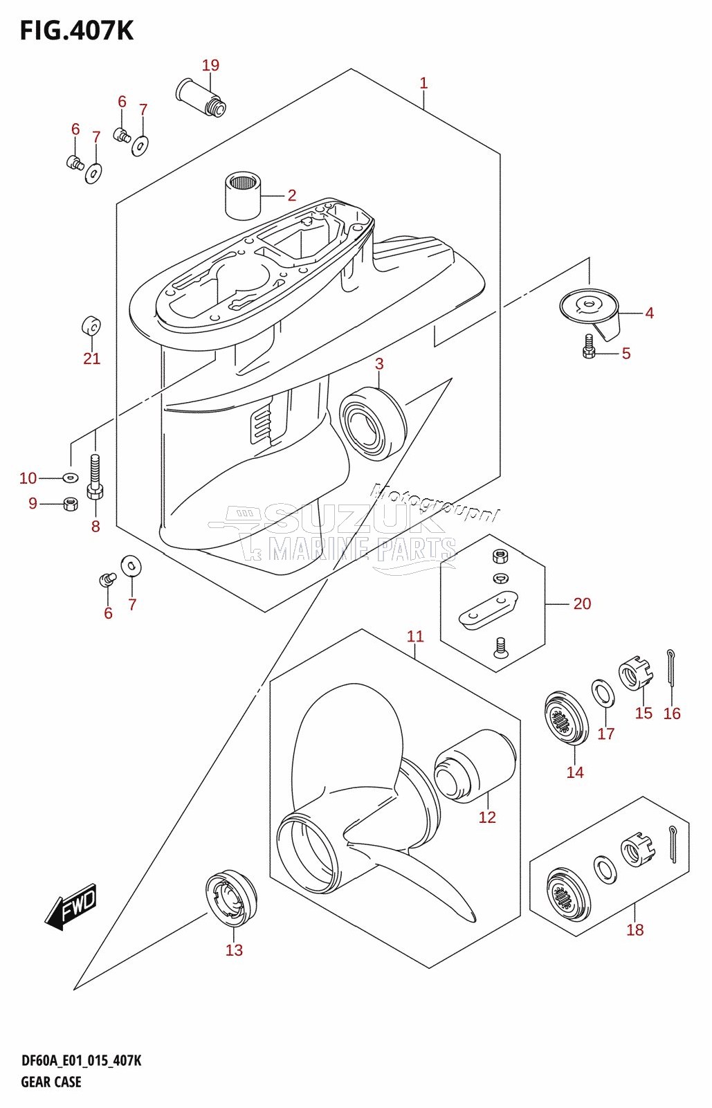 GEAR CASE (DF60AQH:E40)