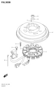 00994F-010001 (2010) 9.9hp P03-U.S.A (DF9.9A   DF9.9ARK10) DF9.9A drawing MAGNETO (DF8AR)