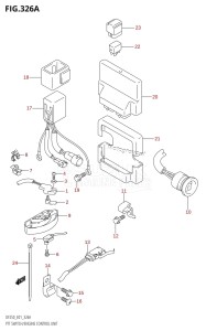 DF250 From 25001F-510001 (E01 E40)  2005 drawing PTT SWITCH /​ ENGINE CONTROL UNIT