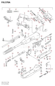 DF70 From 07001F-031001 (E11)  2013 drawing OPT:TILLER HANDLE