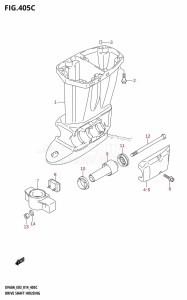 DF60A From 06002F-410001 (E03)  2014 drawing DRIVE SHAFT HOUSING (DF60A)