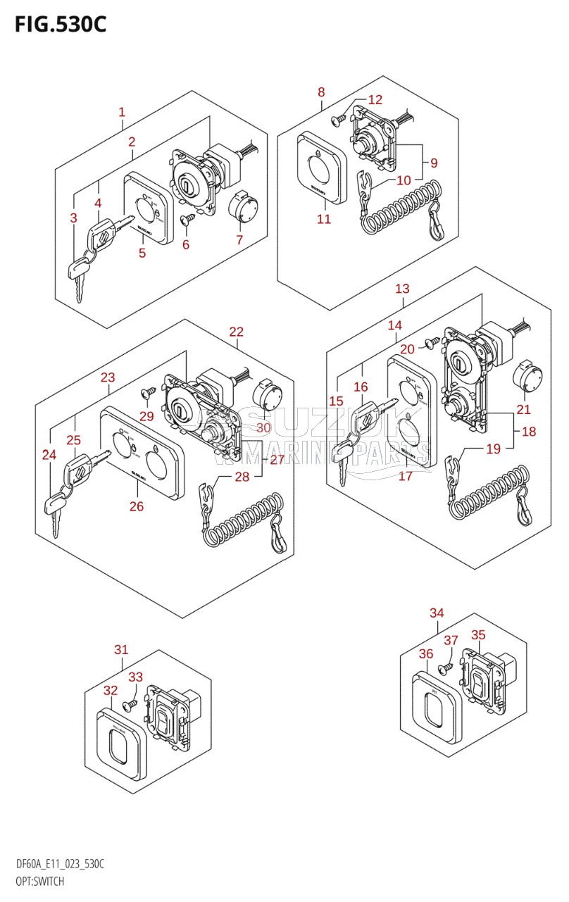 OPT:SWITCH ((DF40AQH,DF40ATH,DF50ATH,DF60A,DF50AVT,DF60AQH,DF60ATH,DF60AVTH):(022,023))